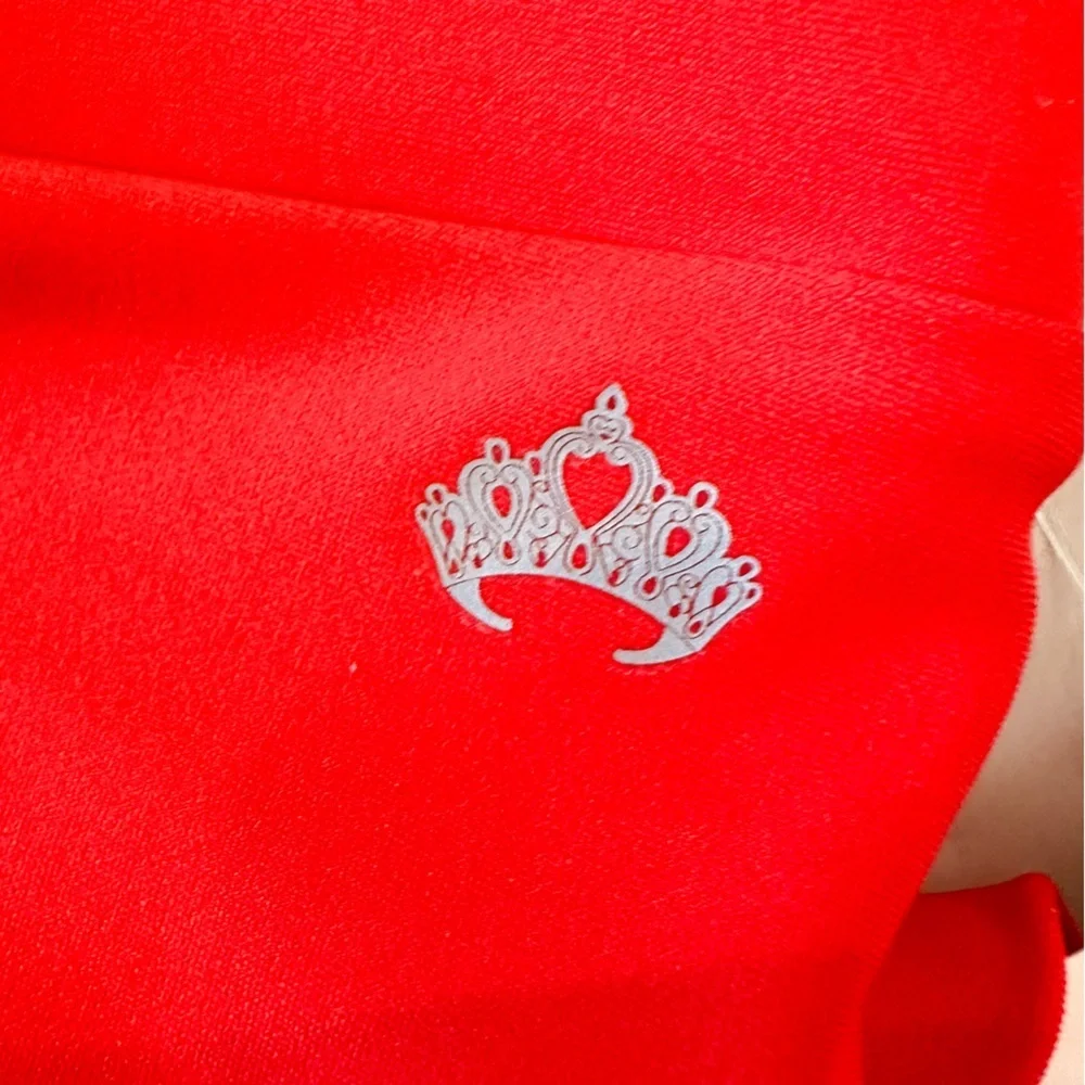 Mariia Crown CL high waist‎ dance short shorts bottoms NWT red dancewear